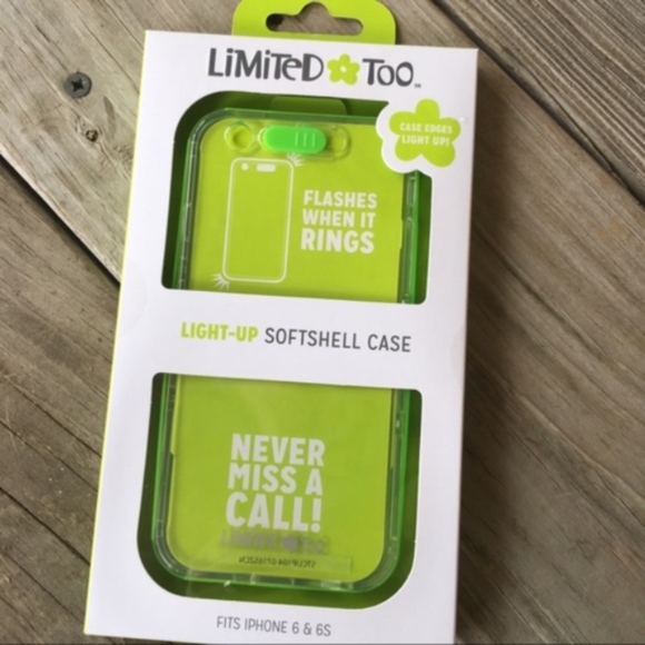 NEW iphone 6/6s Green Lighted Phone Case Flashing - Picture 4 of 5